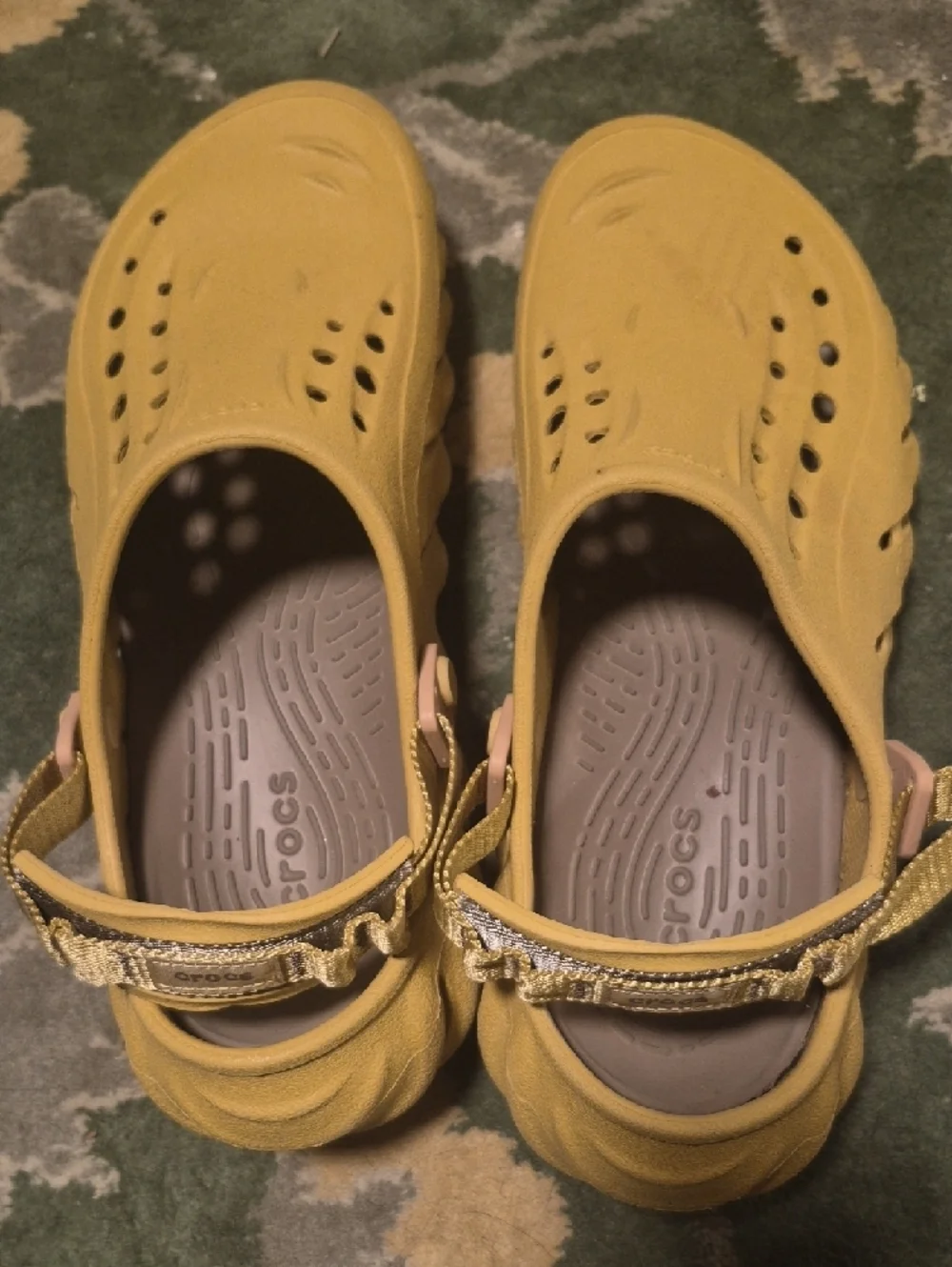 CROCS Kids' Yellow Classic Sandal-Clogs